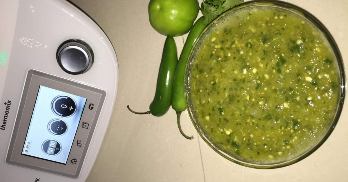 Salsa verde picante por Mastermix. La receta de Thermomix ® se